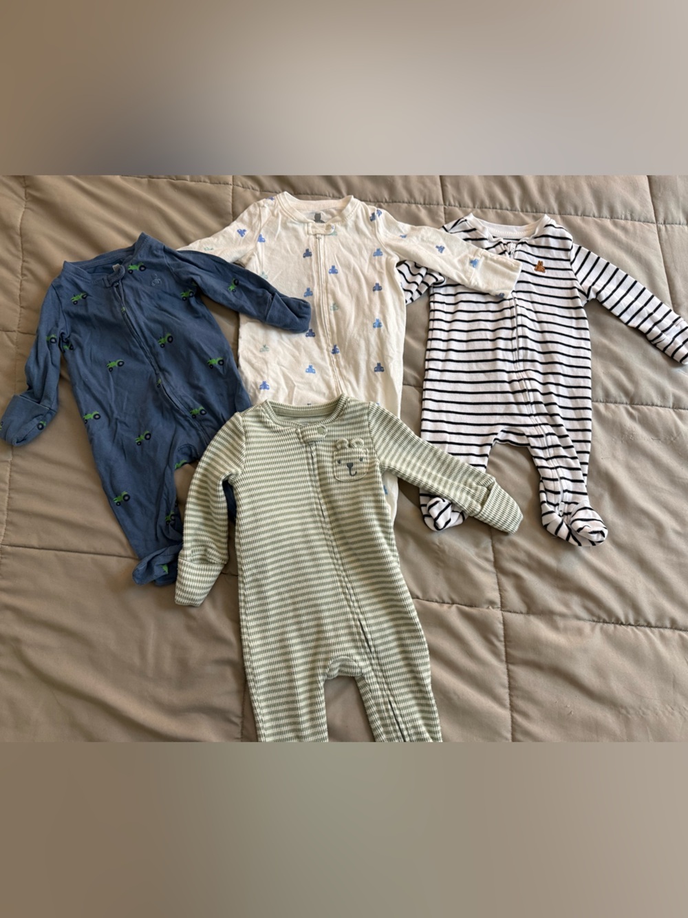 Gap baby boy double zip onesie